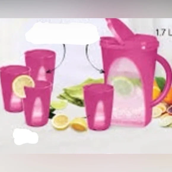 Tupperware | Kitchen | Tupperware Impressions Jug 4 Tumblers | Poshmark